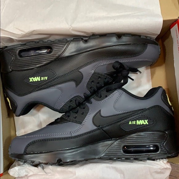 NIKE AIR MAX 90 LTD (GS) Dark Grey/Black-Dark Grey - Picture 4 of 16